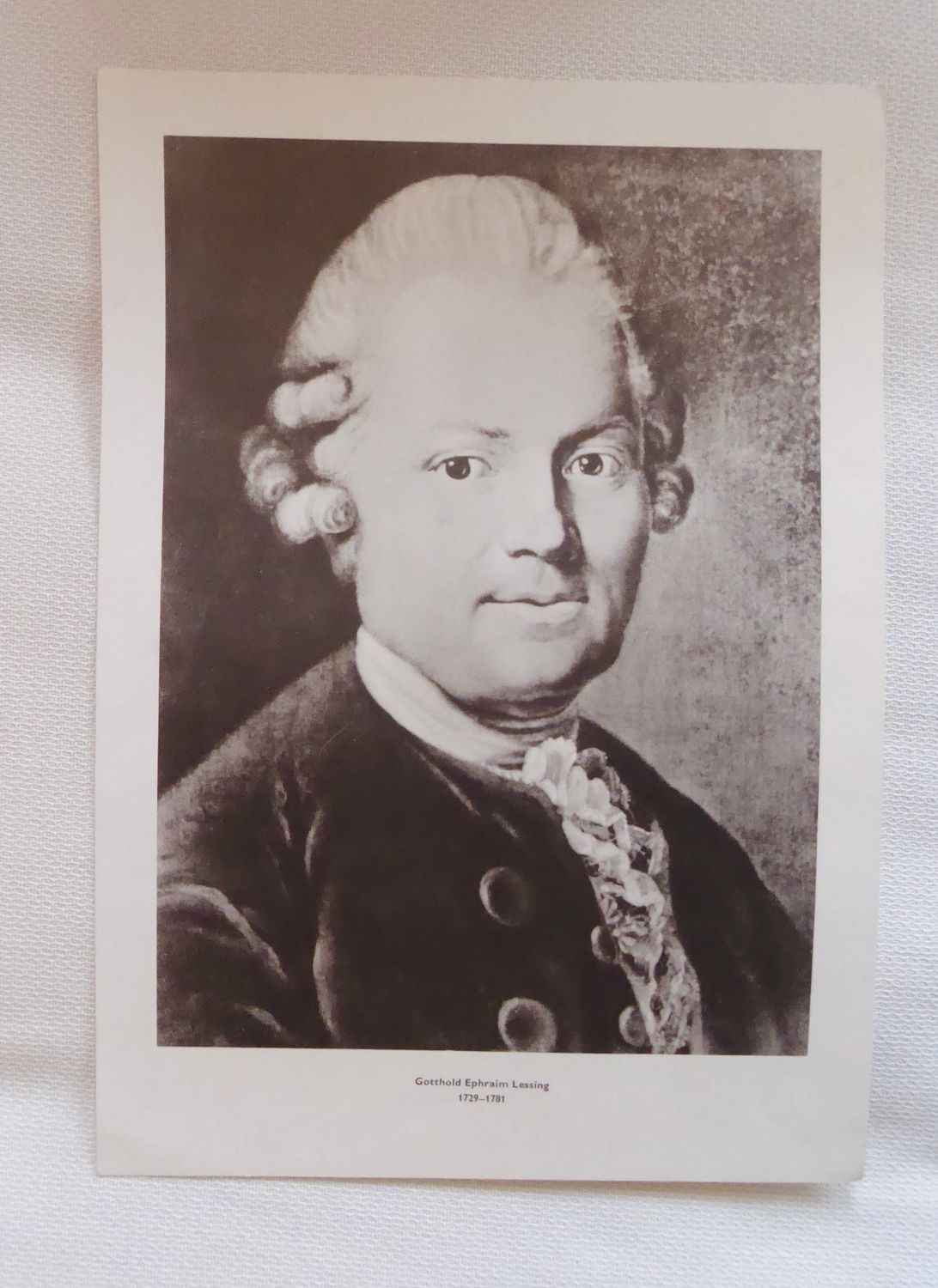Lessing Porträt Druck Anton Graff