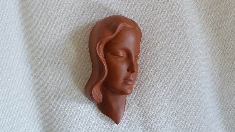 Gmundner Wandmaske Kopf Skulptur