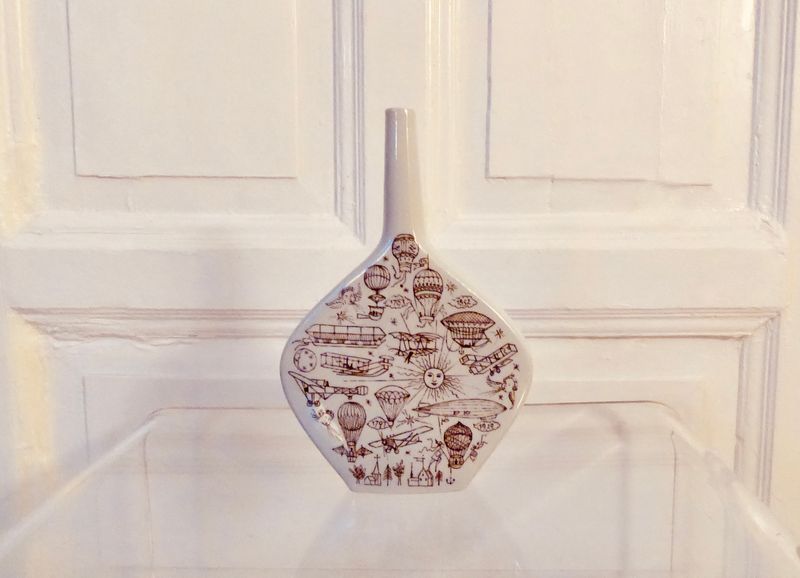 Anton Riemerschmid Likör Flasche Vase