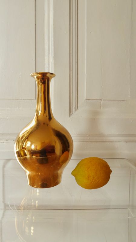 Gerold Porzellan Vase Gold