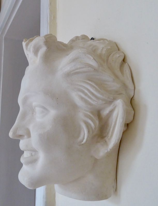 Mask of Satyr Museums Replik Skulptur