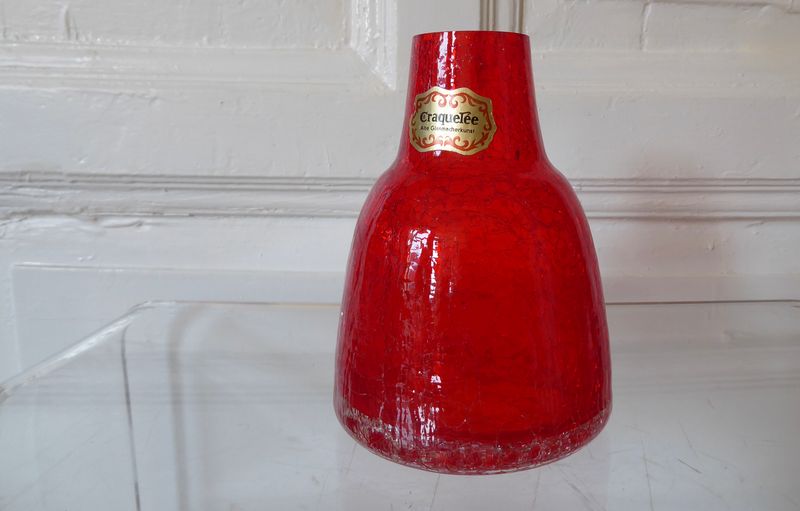 Ingrid Craquelée Glas Vase