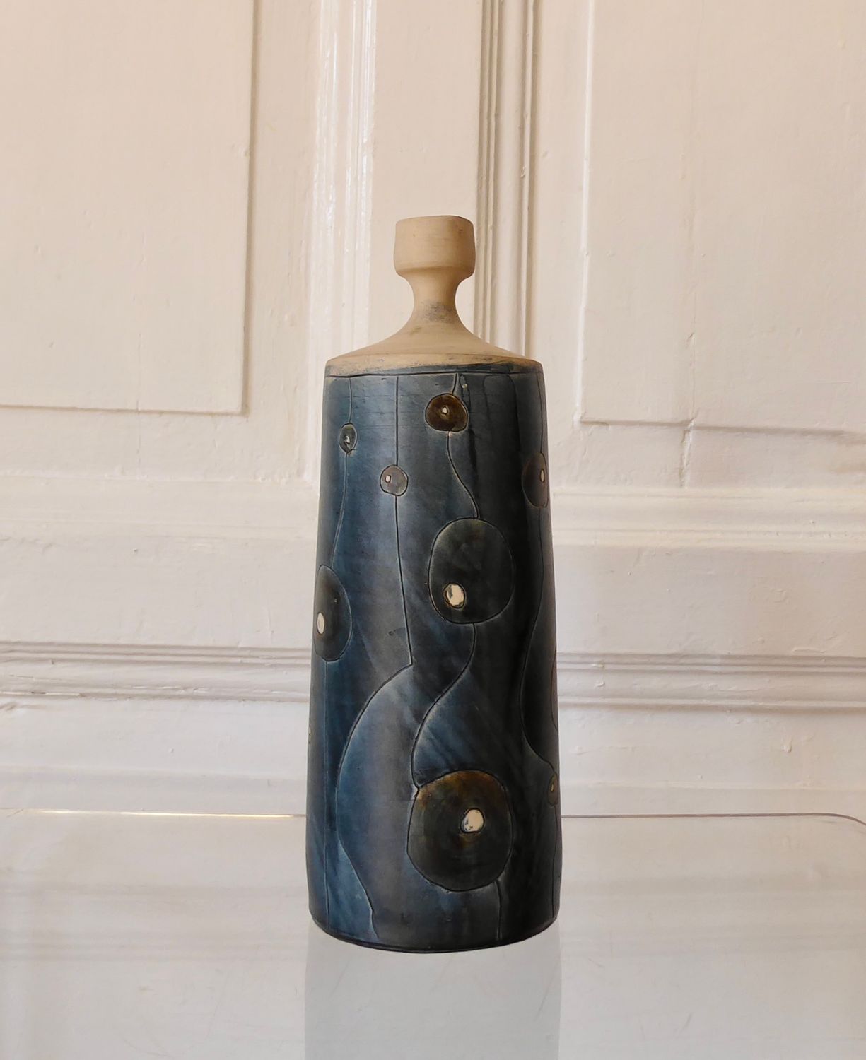Worpsweder Kunst Keramik Kerzenhalter TT Behrendt