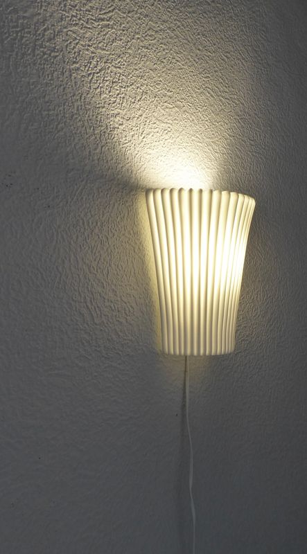 Ikea Bista Wand Lampe Porzellan Plissee