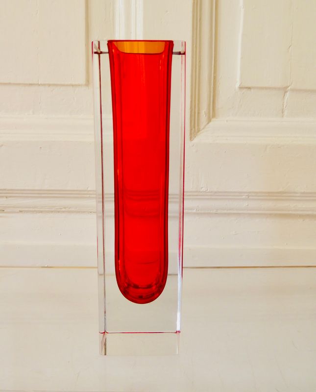 Murano Art Glass Vase Mandruzzato