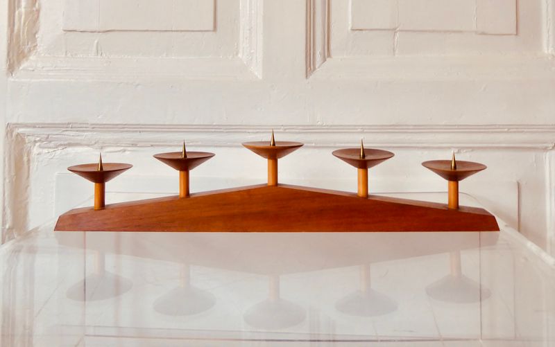 Dänischer Holz Leuchter
