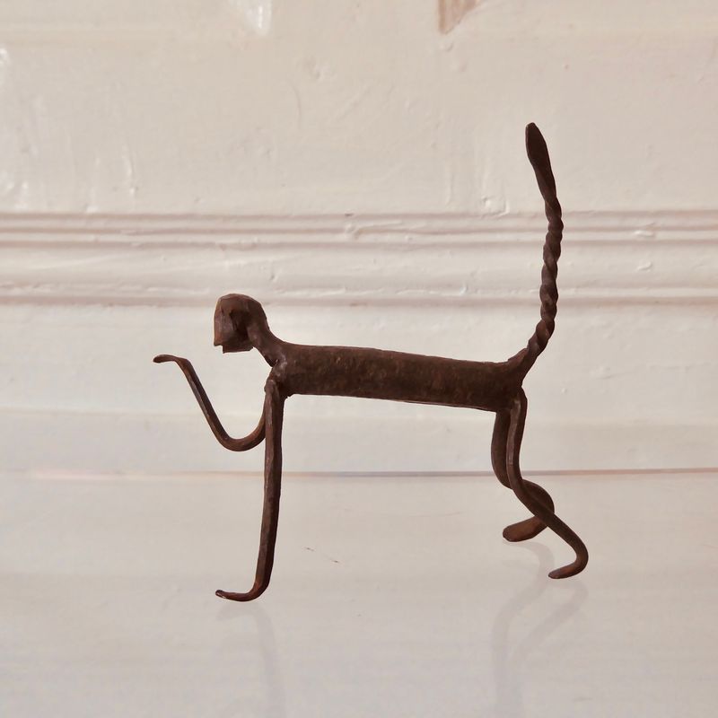 Kunst Skulptur Affe Afrika