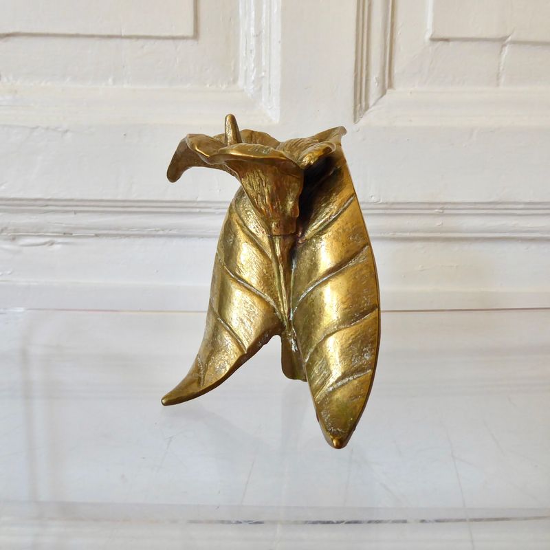 Messing Bronze Kerzenständer  Blüte