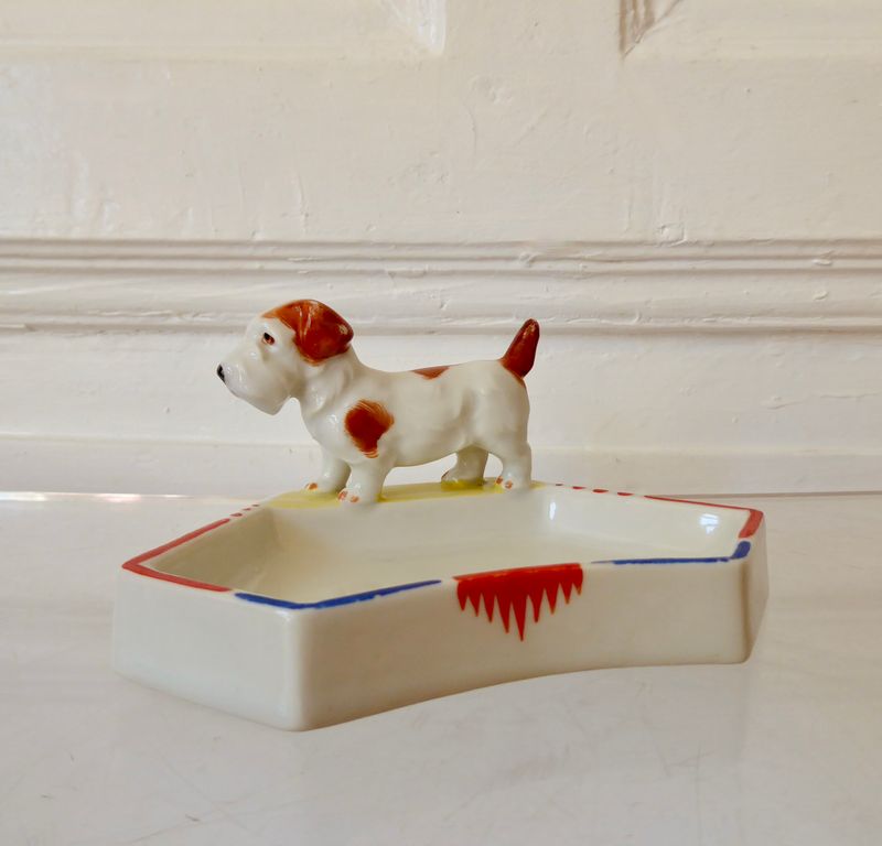 Art Déco Schale Hund