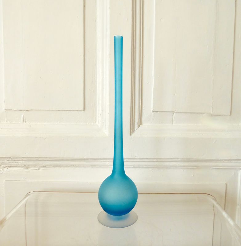 Carlo Moretti Satinato Vase Murano