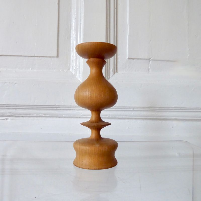 Holz Leuchter Kerzenständer Handarbeit