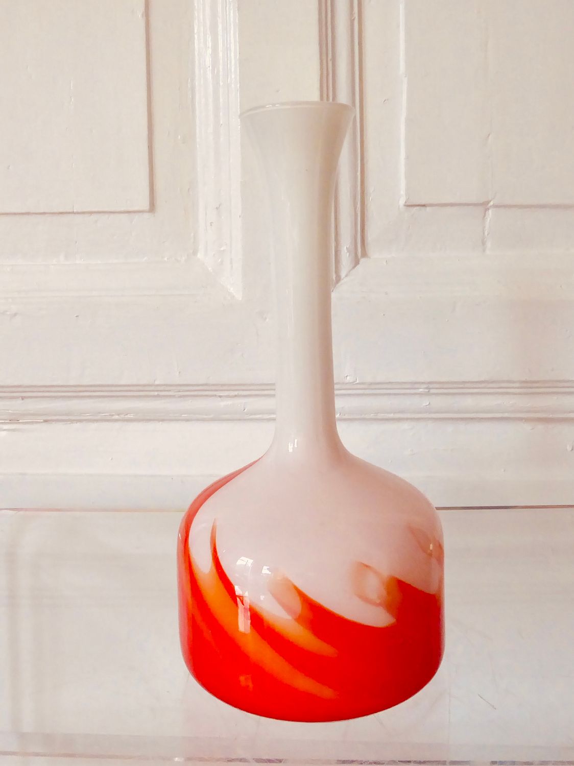 Opaline Florence Italien Carlo Moretti Vase