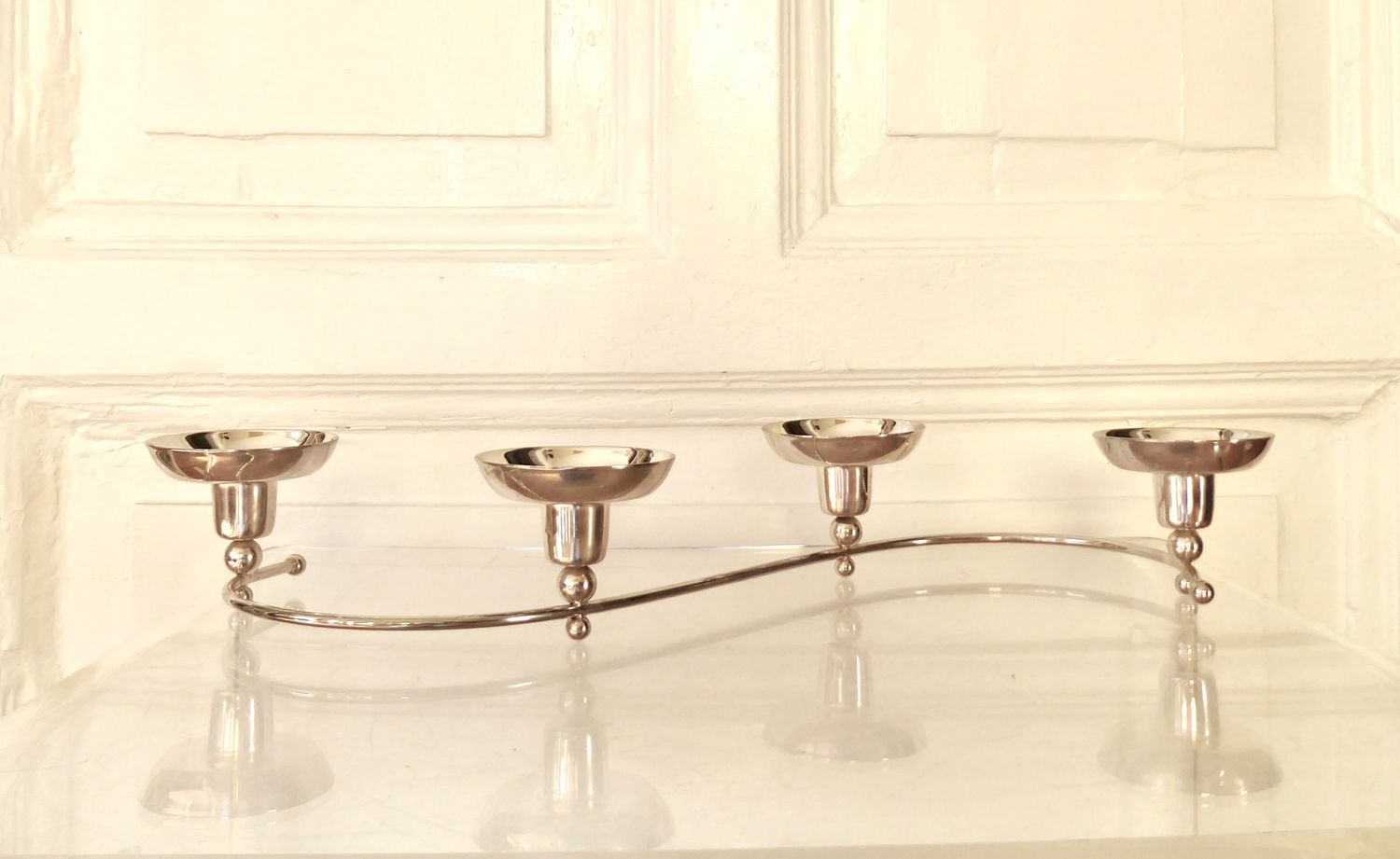 Advents Leuchter versilbert Advents Leuchter versilbert