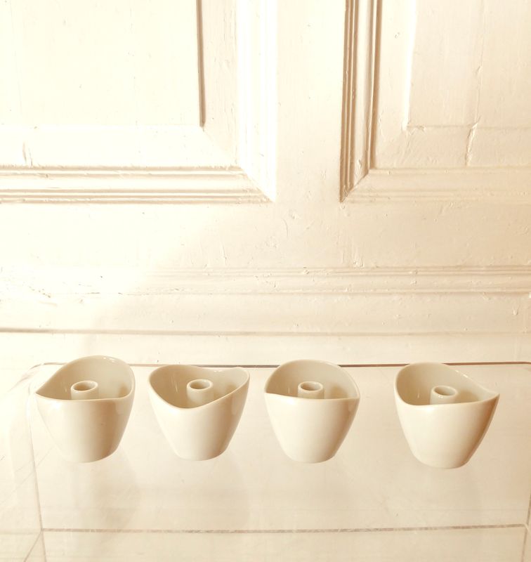 4 Thomas Porzellan Kerzen Halter Exquisit