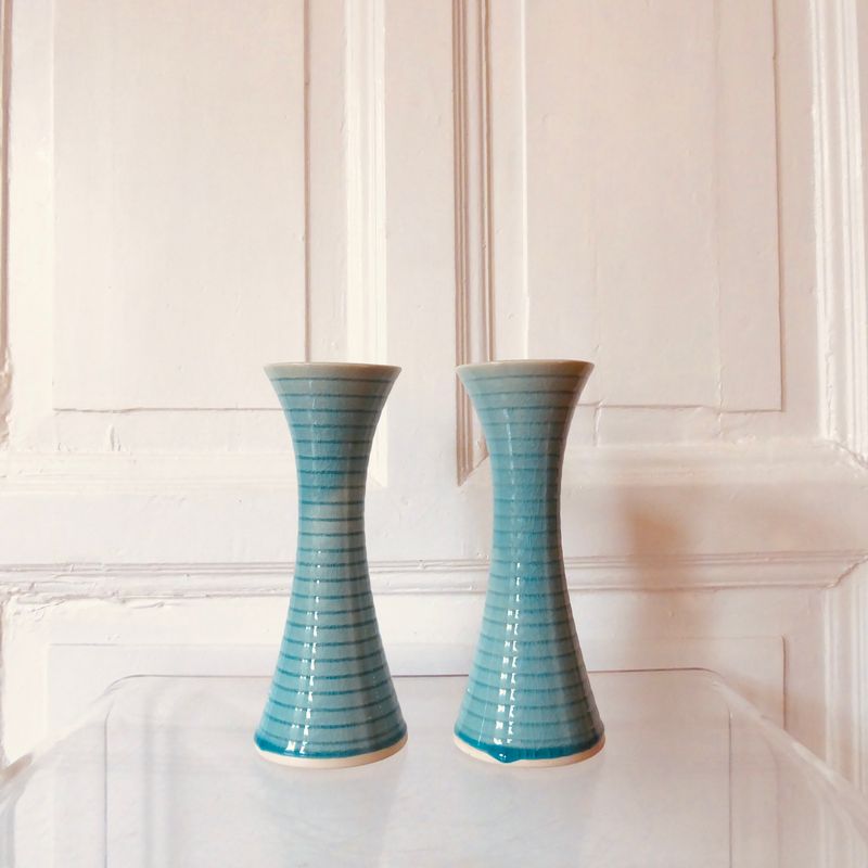 Leuchter Paar Keramik