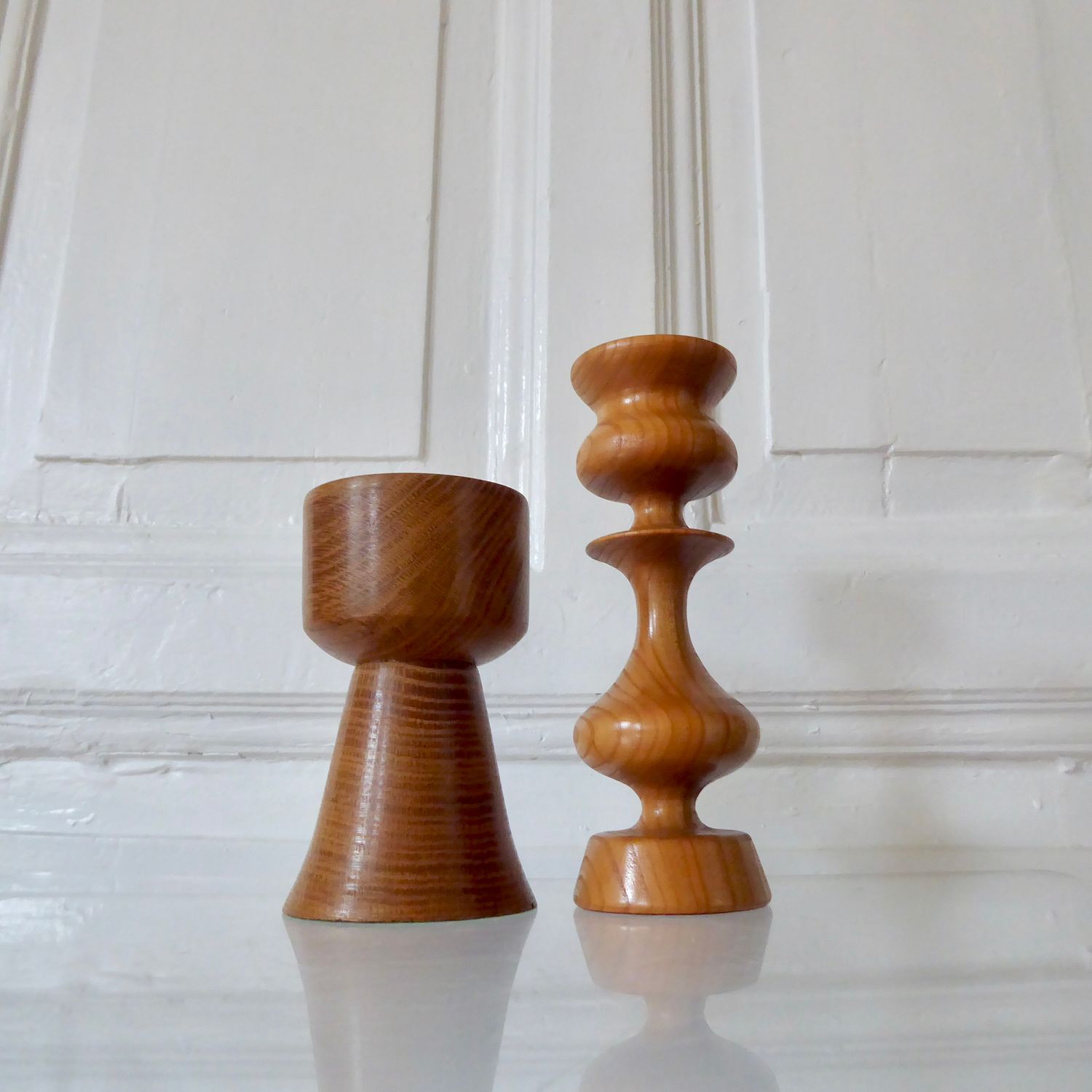 Kerzen Halter Paar Holz Kerzenständer Kerzen Halter Paar Holz Kerzenständer