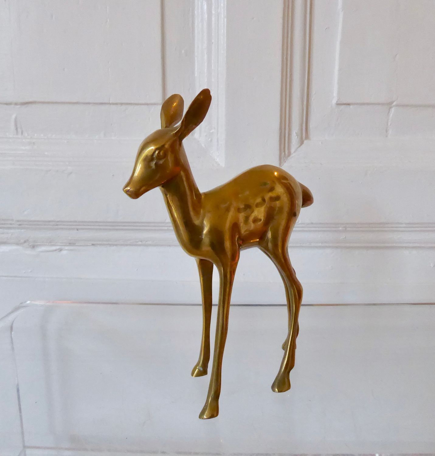 Reh Messing Skulptur Reh Messing Skulptur