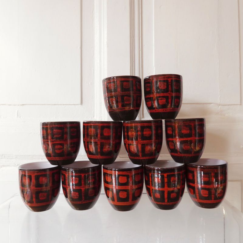 11 Waechtersbach Keramik Becher