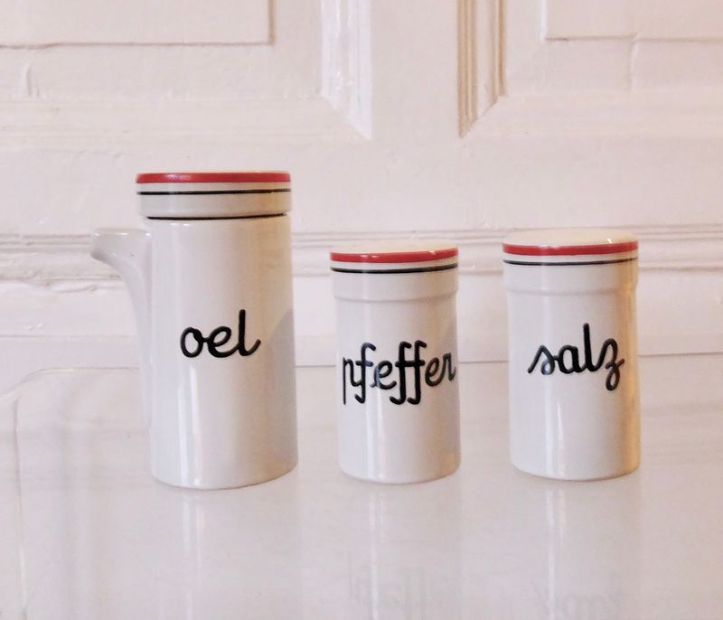Pfeffer Salz Öl Keramik Set