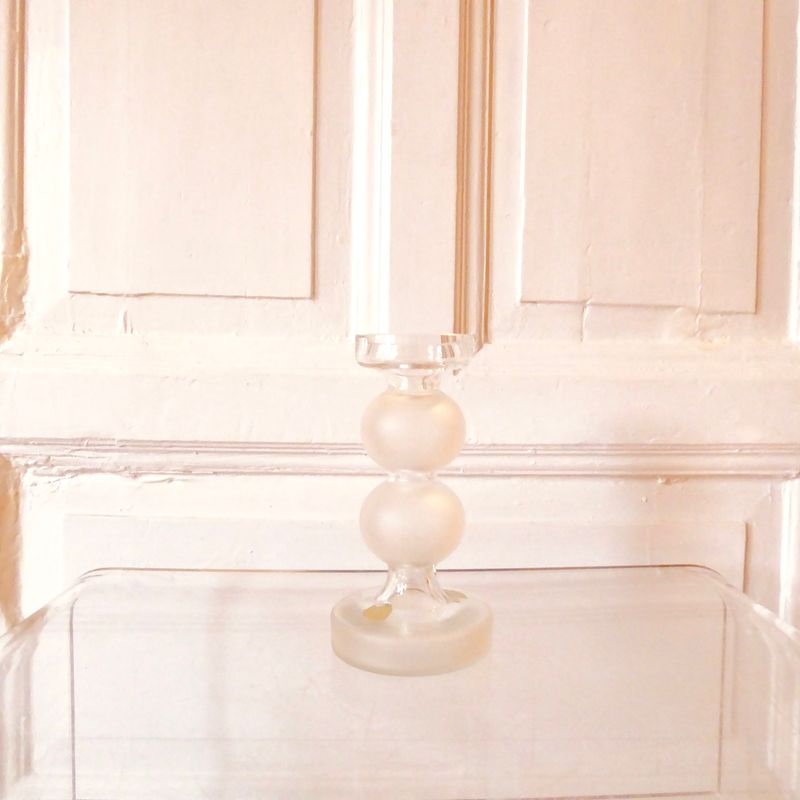 Alfred Taube Glas Kerzenhalter