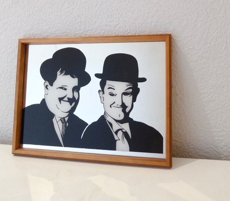 Stan Laurel Oliver Hardy Dick & Doof Spiegel