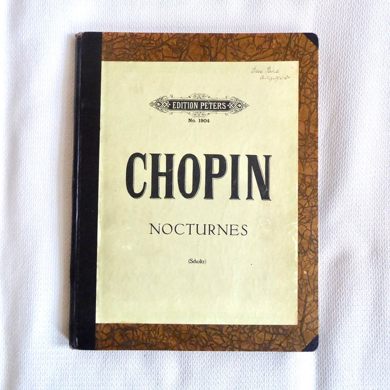 Chopin Nocturnes Noten Buch antik