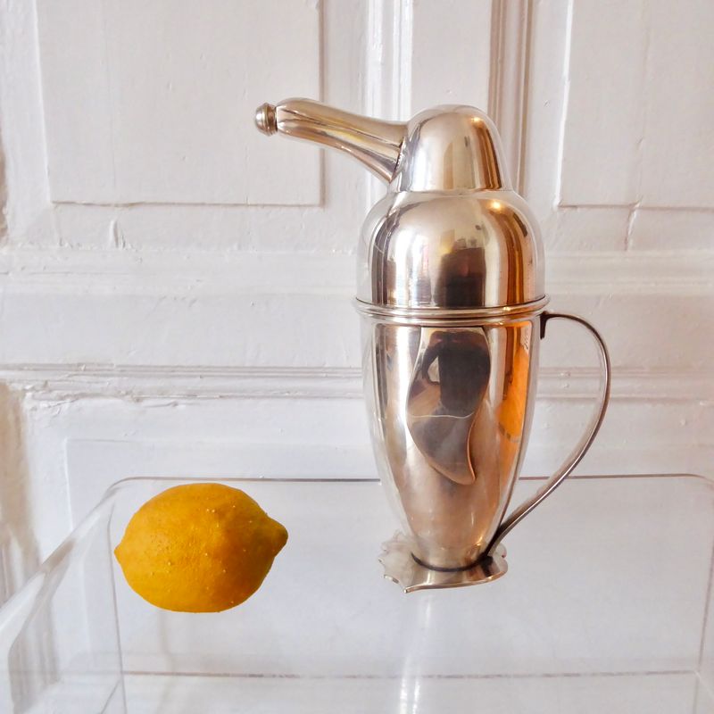 Cocktail Shaker Pinguin versilbert