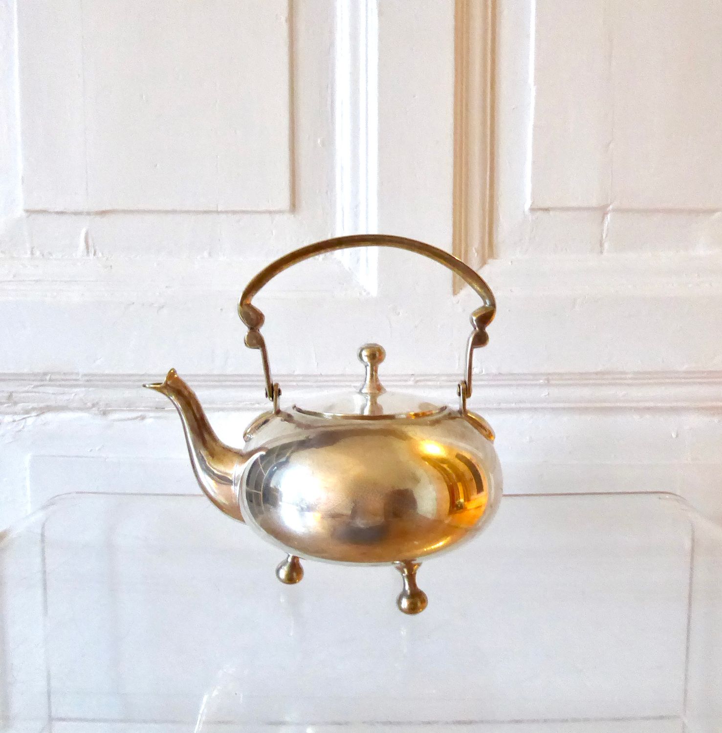 Versilberte Tee Kanne