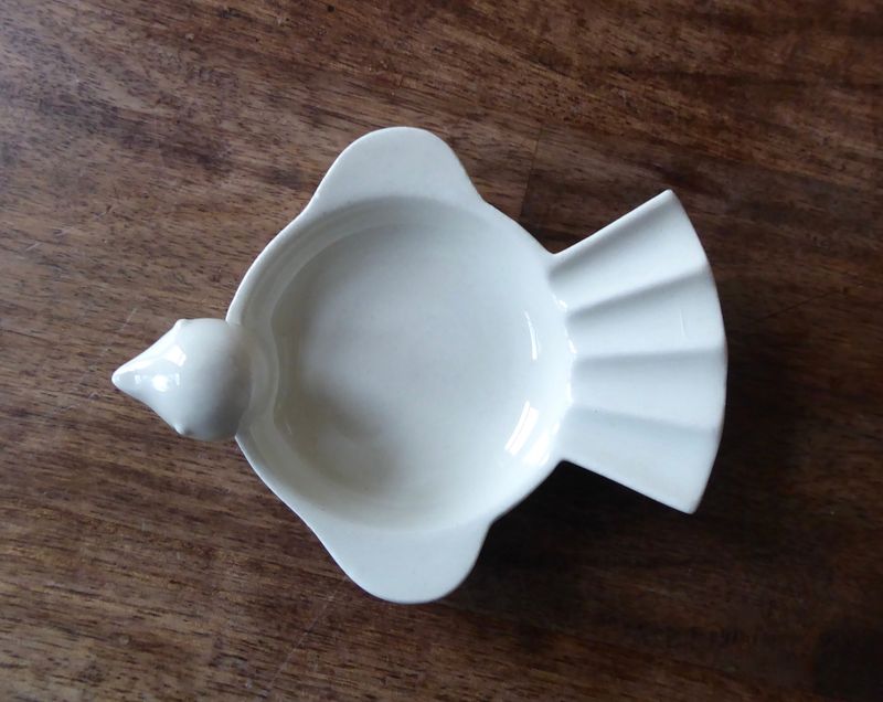 Kleine Keramik Schale Vogel Taube