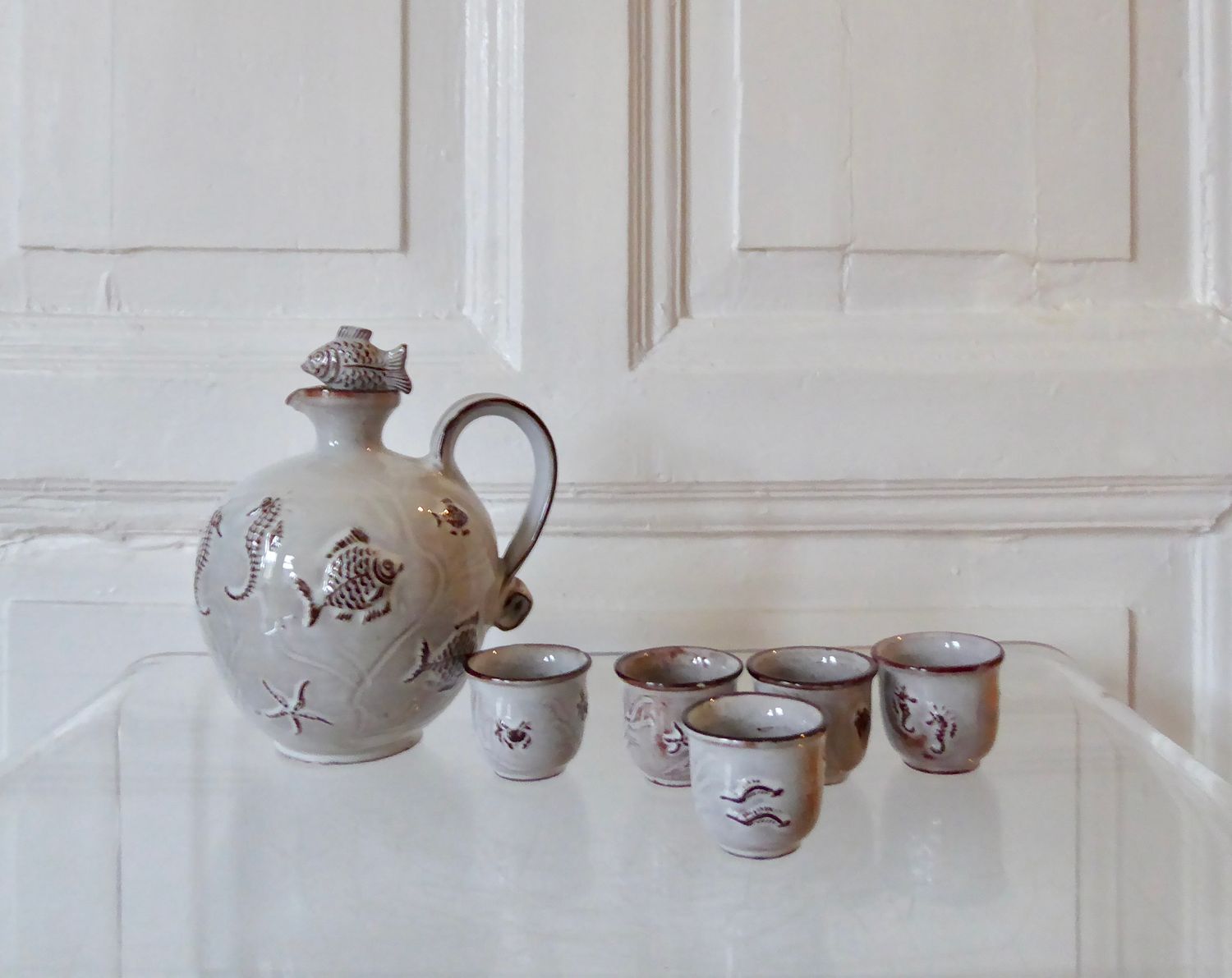 Studio Keramik Karaffe Becher Maritim Studio Keramik Karaffe Becher Maritim