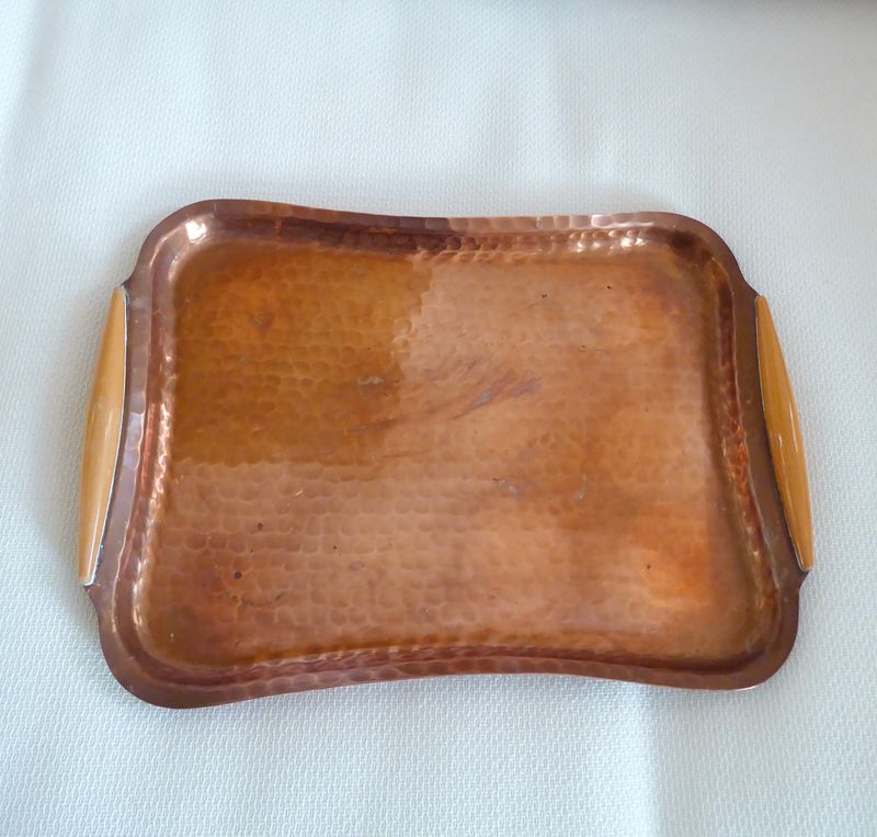 Eugen Zint Kupfer Tablett