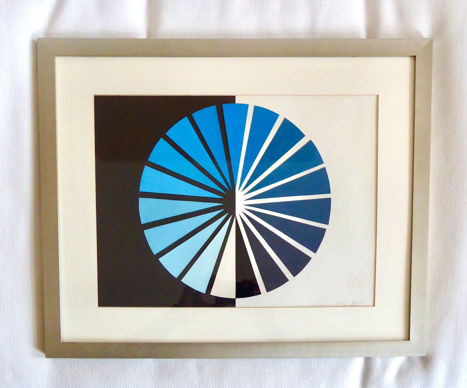 Papierschnitt signiert gerahmt Kunst