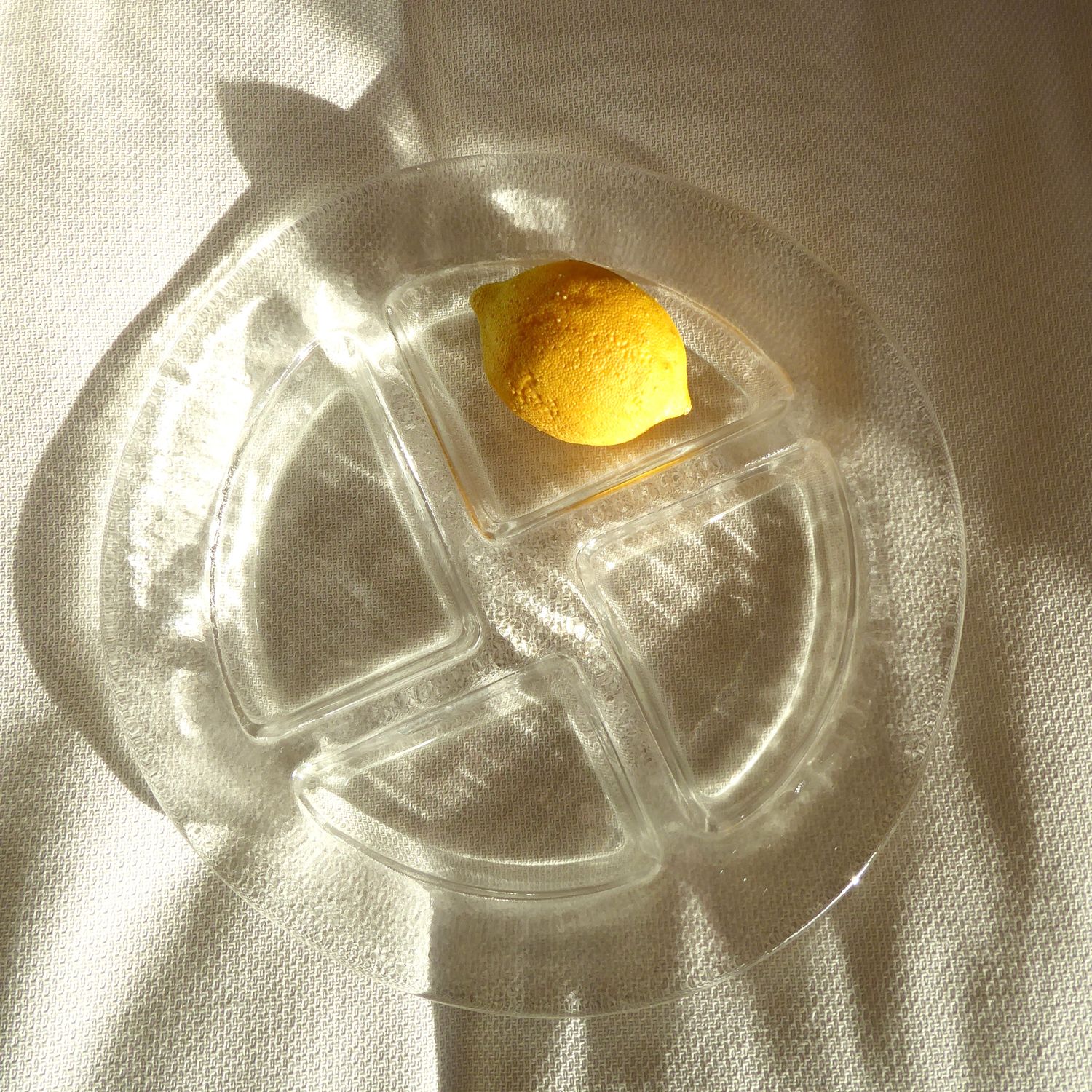 Pukeberg Eisglas Servier Schale