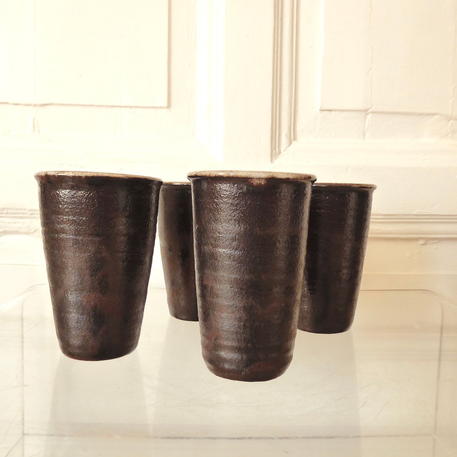 4 Studio Keramik Becher Gertrud Kragh 4 Studio Keramik Becher Gertrud Kragh