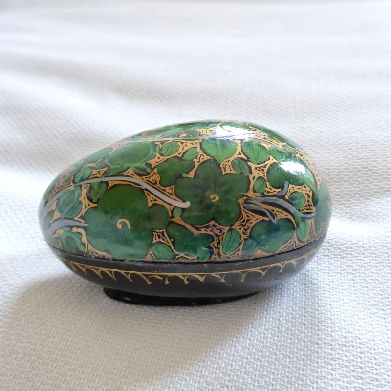 Deckel Dose Ei Kaschmir handmade