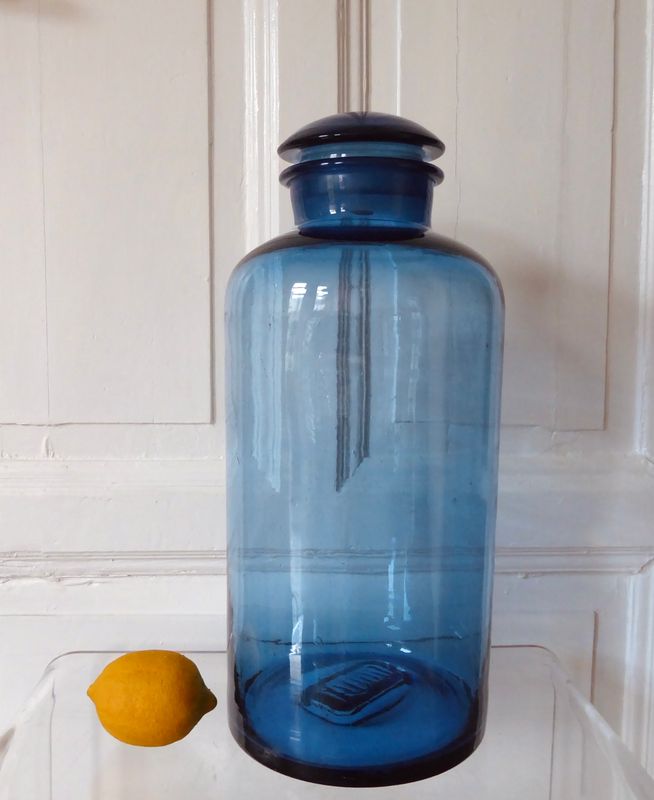 Antikes großes Apotheker Glas