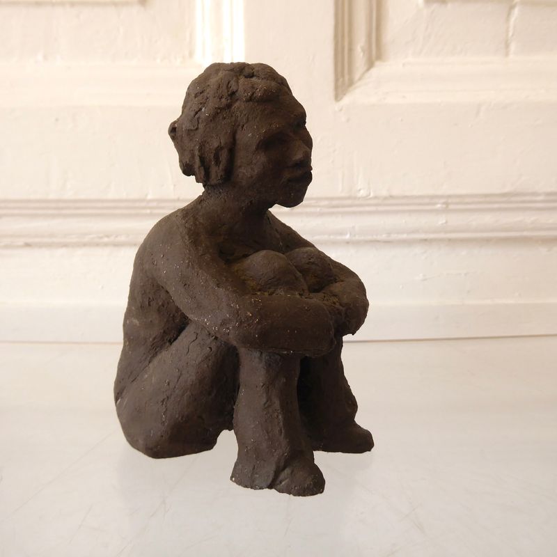 Kunst Skulptur Ton Mensch