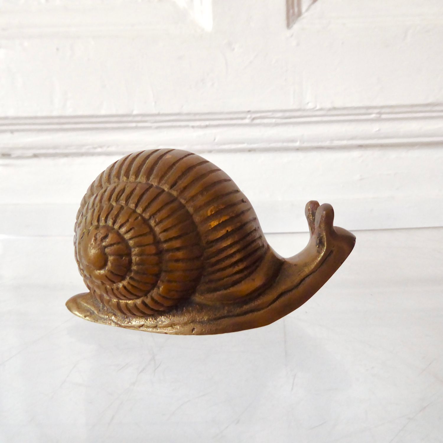 Messing Schnecke Figur