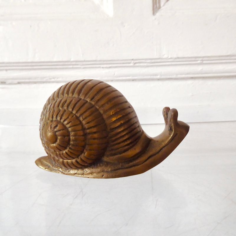 Messing Schnecke Figur