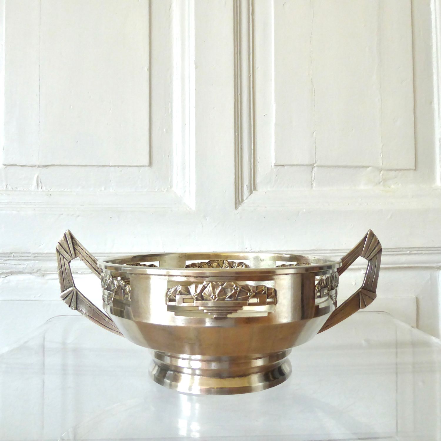 Tafelaufsatz Jugendstil versilbert
