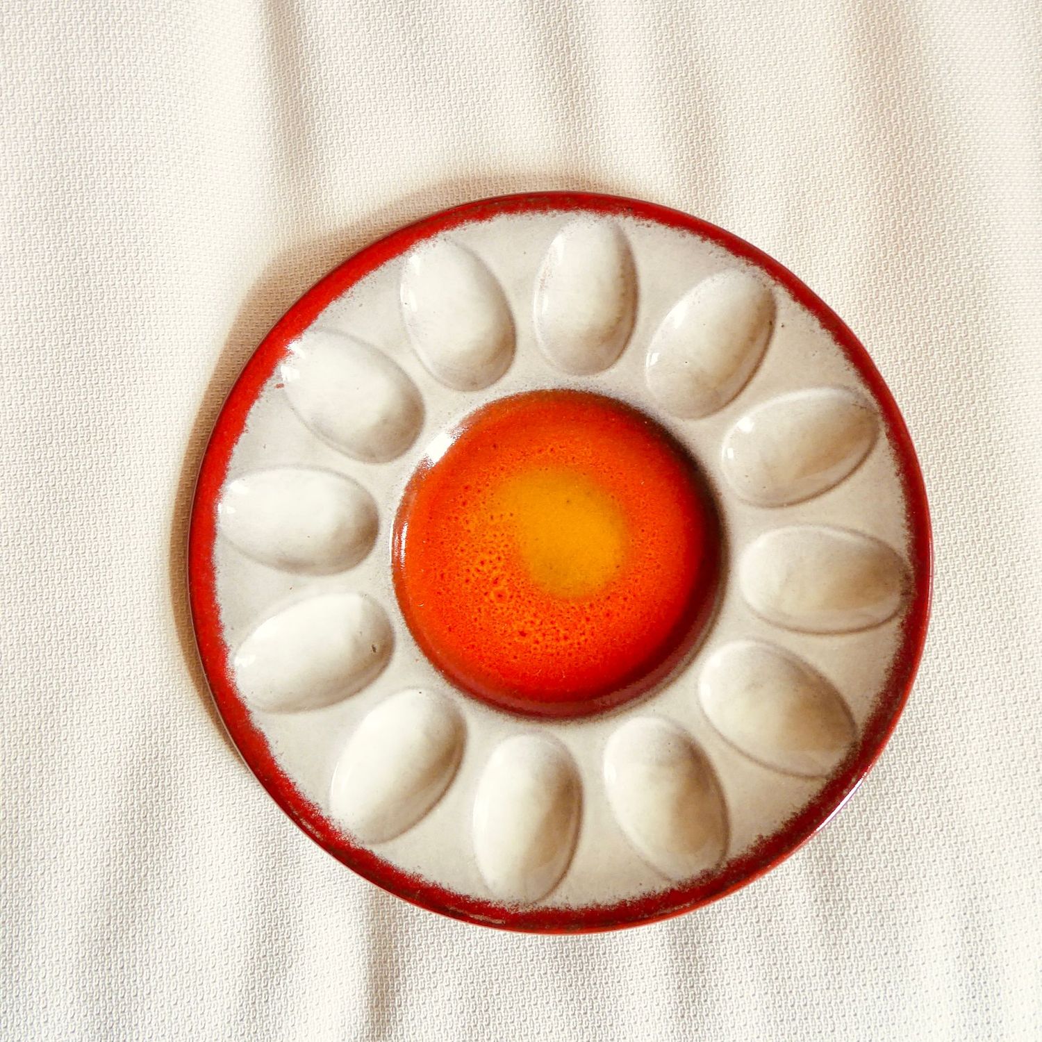 Keramik Eier Platte