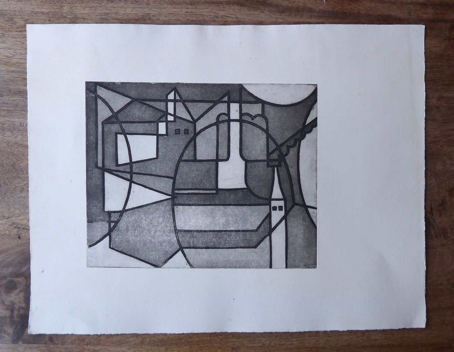 Druckgrafik Kunst Bild Bauhaus