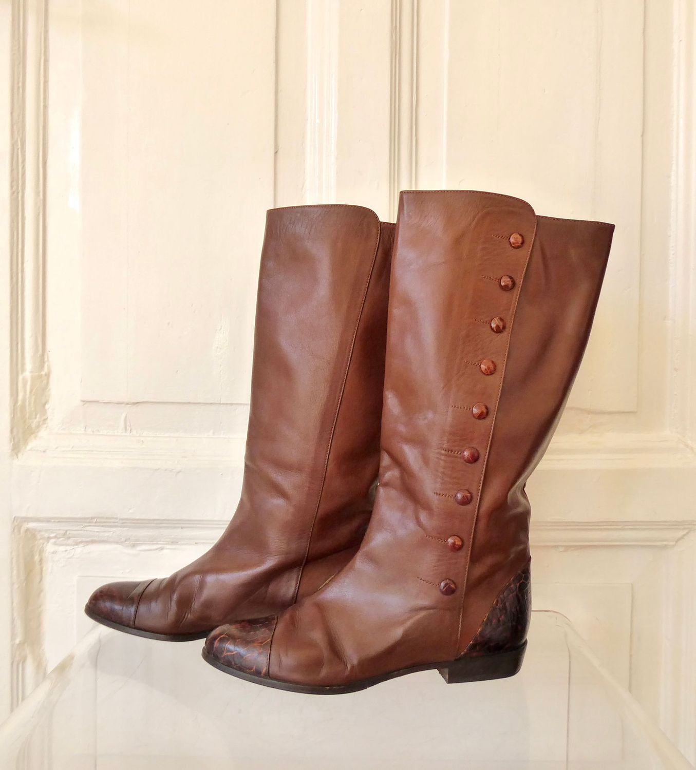 Sfratelita Calsolarirecnati Leder Stiefel Gr 40,5 Sfratelita Calsolarirecnati Leder Stiefel Gr 40,5