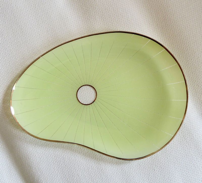Glas Schale 50er Jahre