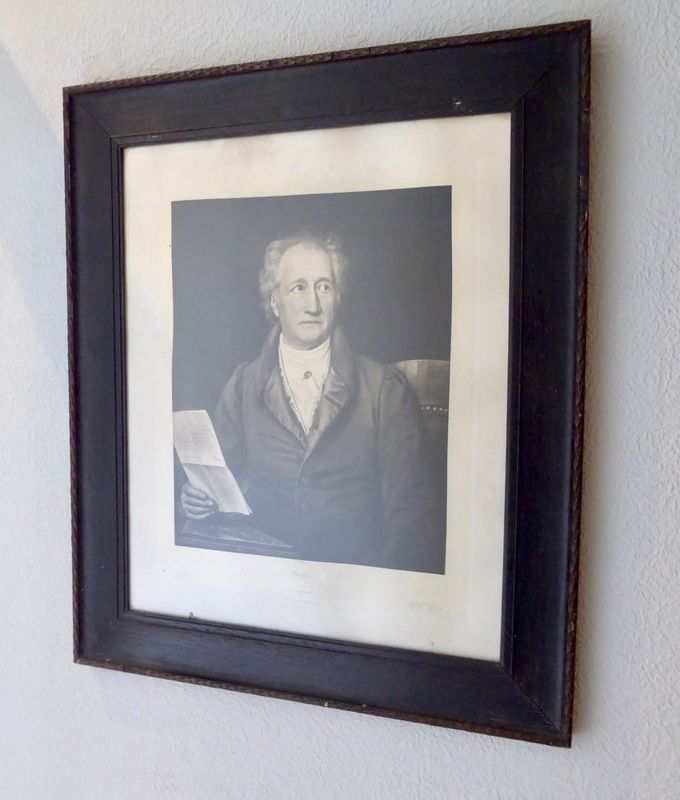 Antikes GOETHE Porträt gerahmt
