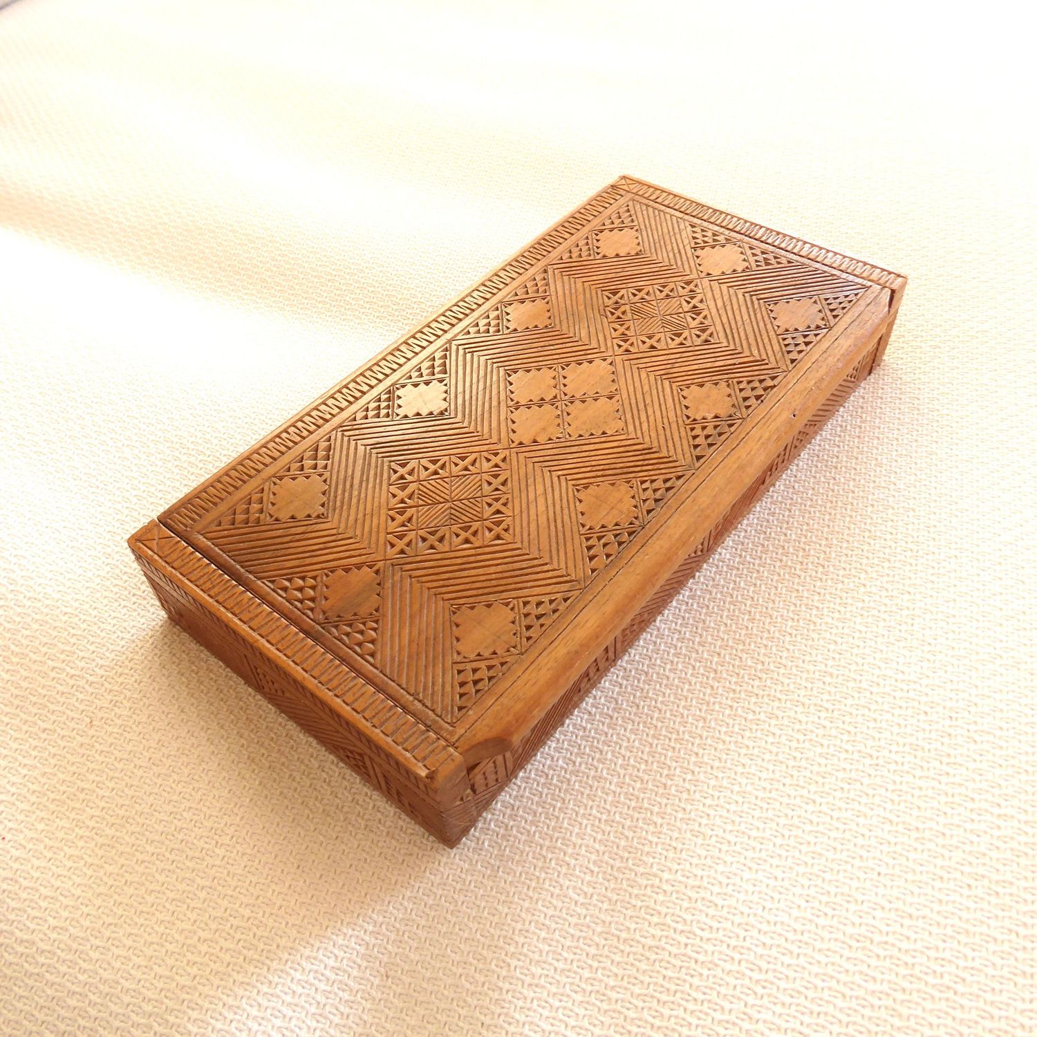 Indische Holz Deckel Dose