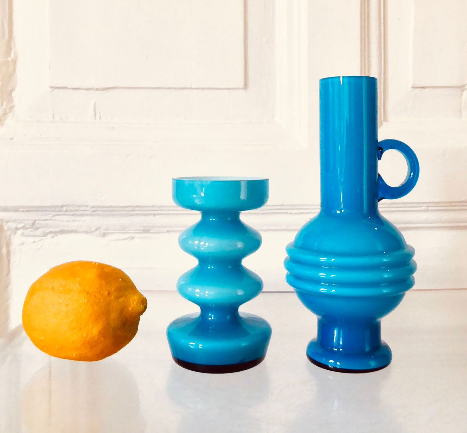Friedrich Kristall Vase & Leuchter Friedrich Kristall Vase & Leuchter