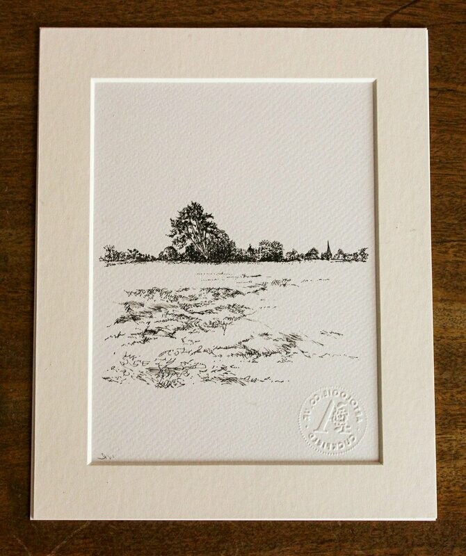 Tree line Towards the Church at Cuckfield