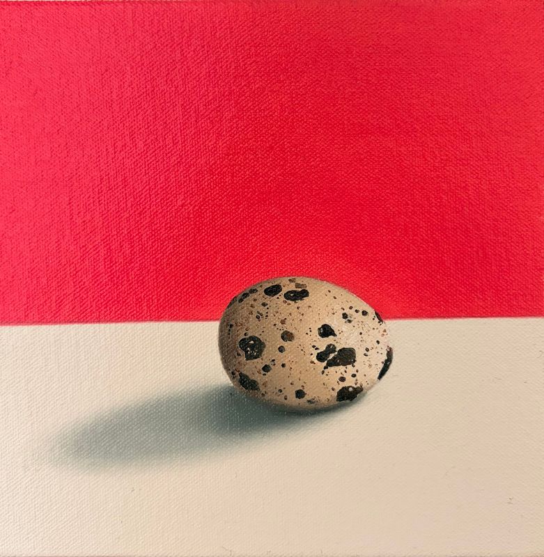 Pink Quail Egg