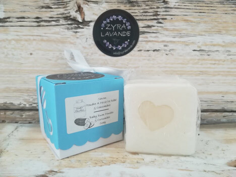 Savon Poudre à fesses de bébé & Concombre